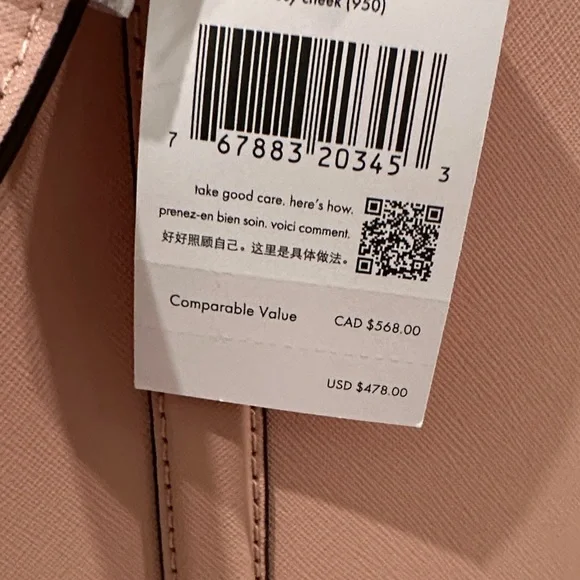 NWT Kate Spade Light Pink Newbury Lane Briar Tote Bag - Picture 2 of 8